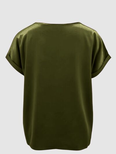 Round Neck Short Sleeve T-Shirt - Flyclothing LLC