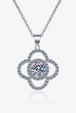 1 Carat Moissanite 925 Sterling Silver Necklace - Flyclothing LLC