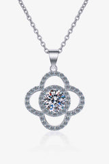 1 Carat Moissanite 925 Sterling Silver Necklace - Flyclothing LLC