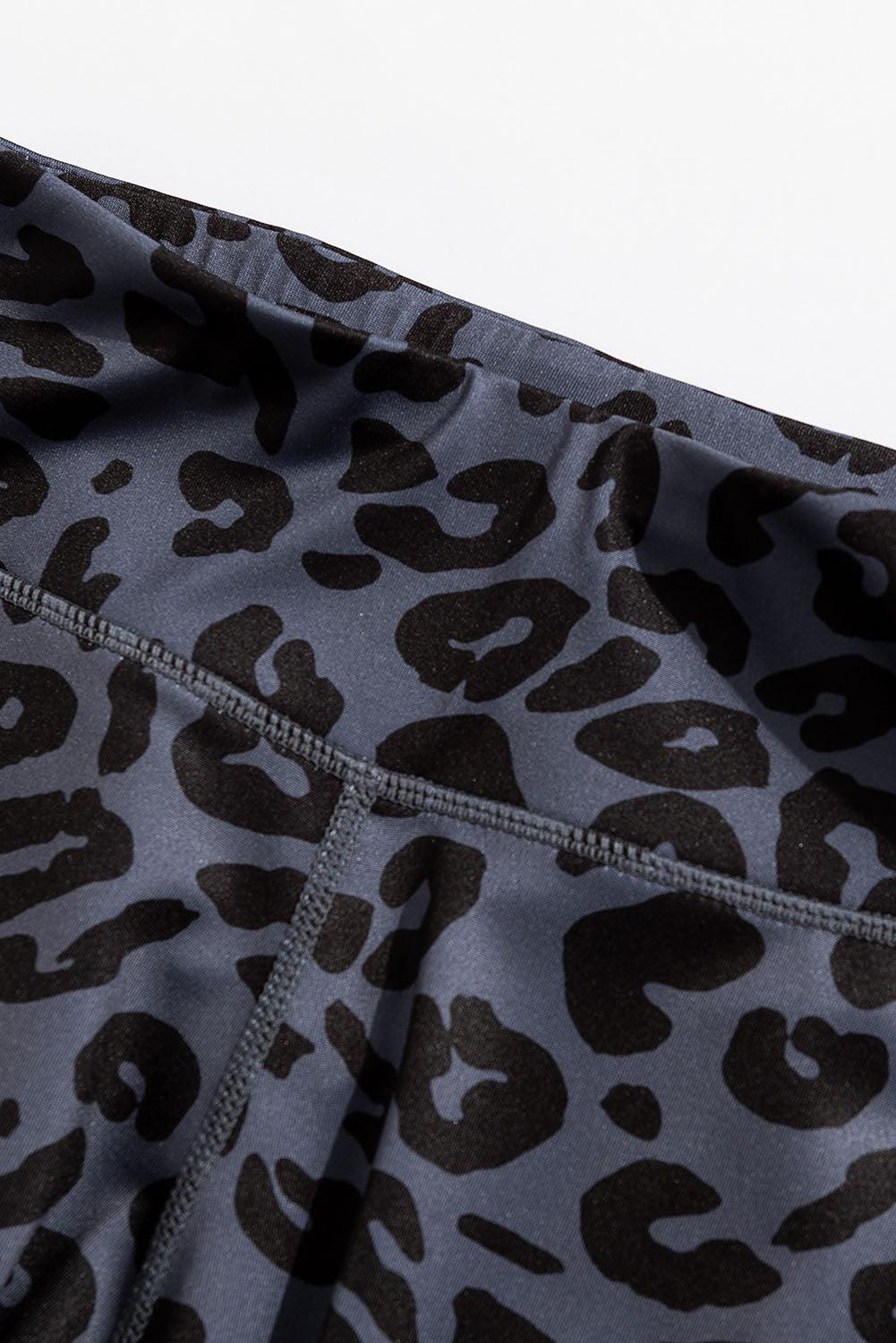Cut Out Leopard Print Leggings Green – Model Express Vancouver