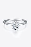 1 Carat Moissanite 925 Sterling Silver Solitaire Ring - Flyclothing LLC