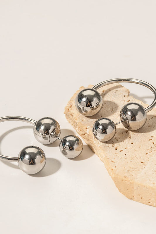 Stainless Steel Ball Earrings - Flyclothing LLC