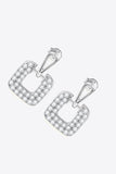 1.68 Carat Moissanite 925 Sterling Silver Drop Earrings - Flyclothing LLC