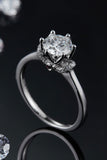 1 Carat Moissanite 925 Sterling Silver Ring - Flyclothing LLC