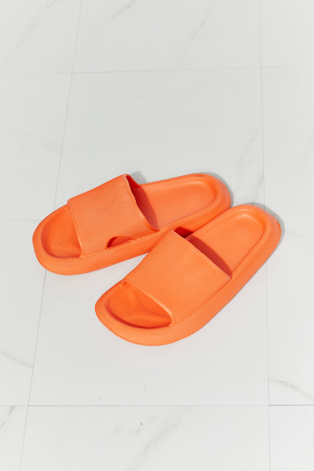 MMShoes Arms Around Me Open Toe Slide in Orange - Flyclothing LLC