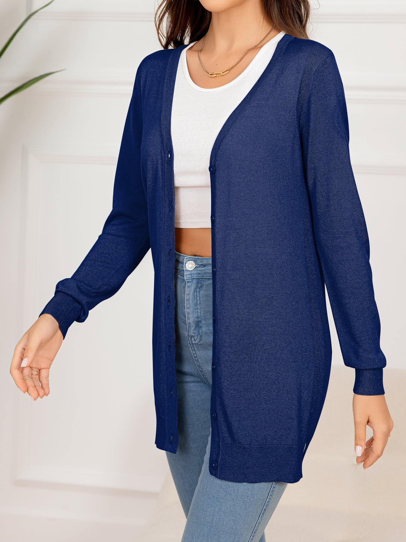 Button Down Slit Longline Cardigan - Flyclothing LLC