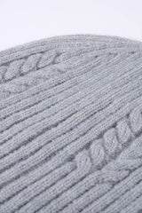 Cable-Knit Cuff Beanie - Trendsi