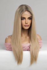 13*2‘’ Lace Front Wigs Synthetic Long Straight 24'' 150% Density - Trendsi