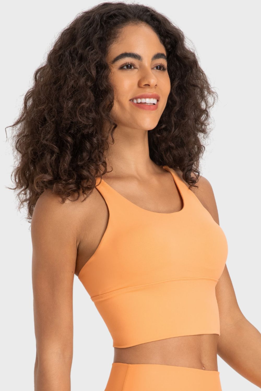 Crisscross Back Ladder Detail Sports Bra - Flyclothing LLC