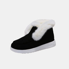 Furry Suede Snow Boots - Flyclothing LLC