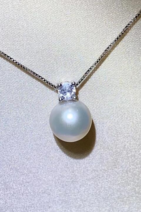 Freshwater Pearl 925 Sterling Silver Necklace - Flyclothing LLC