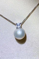 Freshwater Pearl 925 Sterling Silver Necklace - Flyclothing LLC