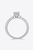 Moissanite 925 Sterling Silver Solitaire Ring - Flyclothing LLC