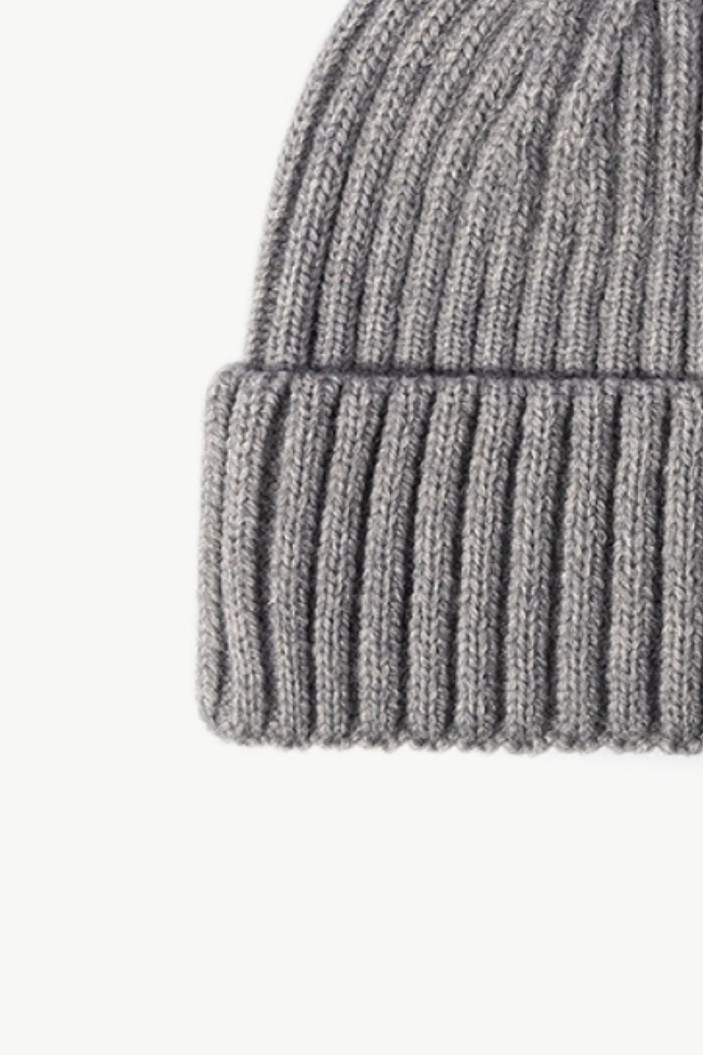 Rib-Knit Cuff Beanie - Flyclothing LLC