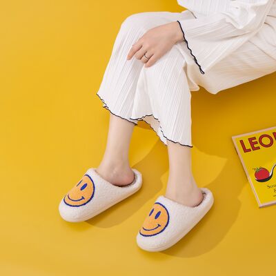 Melody Smiley Face Slippers - Flyclothing LLC