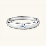 925 Sterling Silver Inlaid Moissanite Ring - Flyclothing LLC