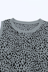 Printed Round Neck Tank - Flyclothing LLC