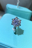 Forever Love Side Stone Moissanite Ring - Flyclothing LLC