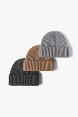 Rib-Knit Cuff Beanie - Flyclothing LLC