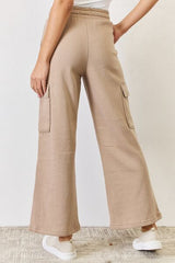 RISEN High Waist Cargo Wide Leg Pants - Flyclothing LLC