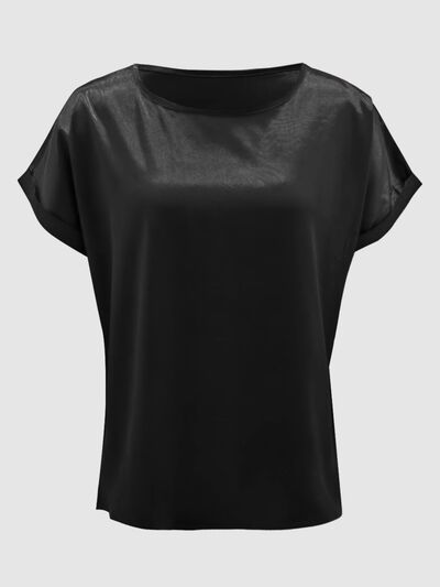 Round Neck Short Sleeve T-Shirt - Flyclothing LLC