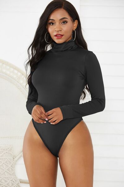 Roman Sheer High Neck Long Sleeve Bodysuit - Limited