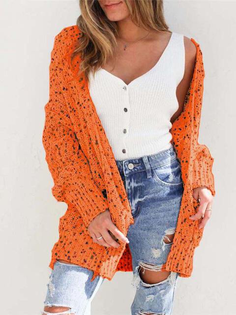 Multicolored Open Front Cardigan - Flyclothing LLC