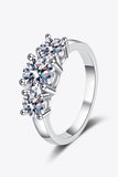 Stylish 925 Sterling Silver Moissanite Ring - Flyclothing LLC