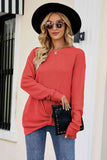 Twisted Round Neck Sweater - Flyclothing LLC