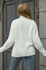 Turtle Neck Long Sleeve Pullover Sweater - Flyclothing LLC