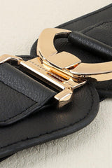 Alloy Buckle Elastic Belt - Trendsi