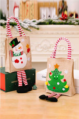 4-Pack Christmas Gnome Graphic Striped Gift Bag - Flyclothing LLC