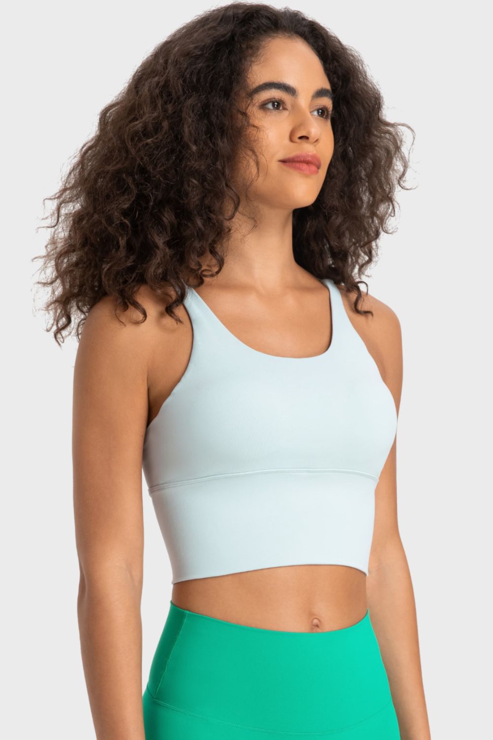 Crisscross Back Ladder Detail Sports Bra - Flyclothing LLC