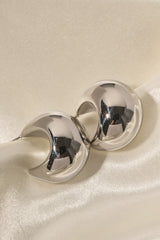 Stainless Steel C-Hoop Earrings - Flyclothing LLC