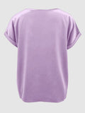 Round Neck Short Sleeve T-Shirt - Flyclothing LLC