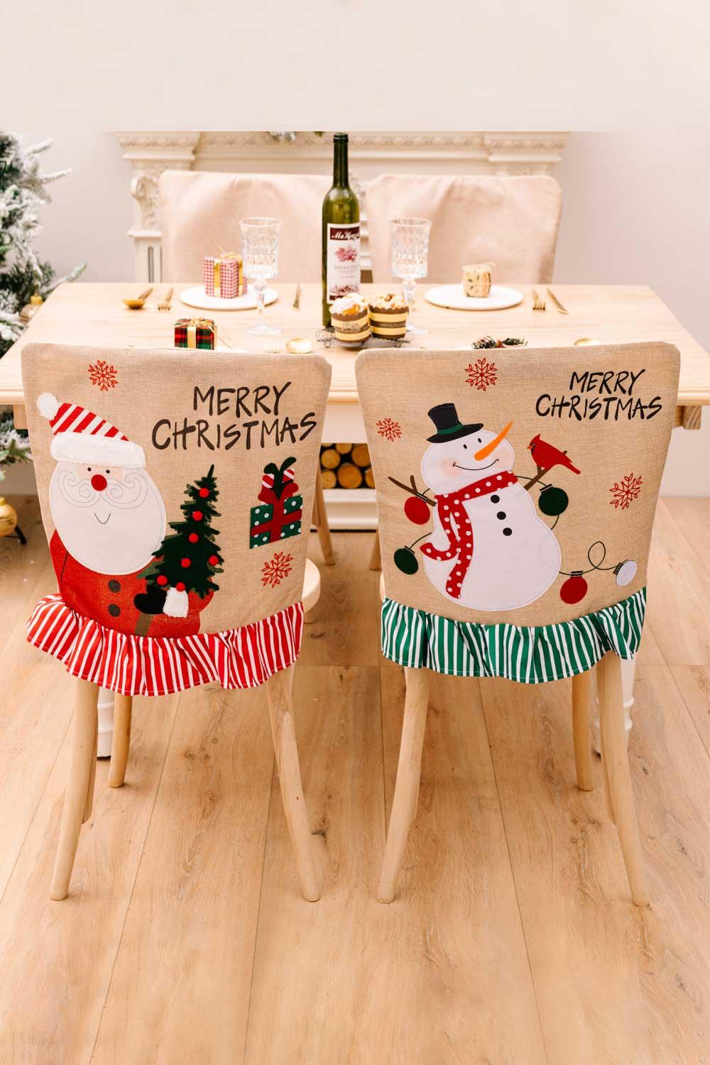 Christmas Snowman Chair Covers - Flyclothing LLC