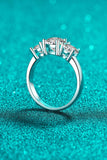 Stylish 925 Sterling Silver Moissanite Ring - Flyclothing LLC