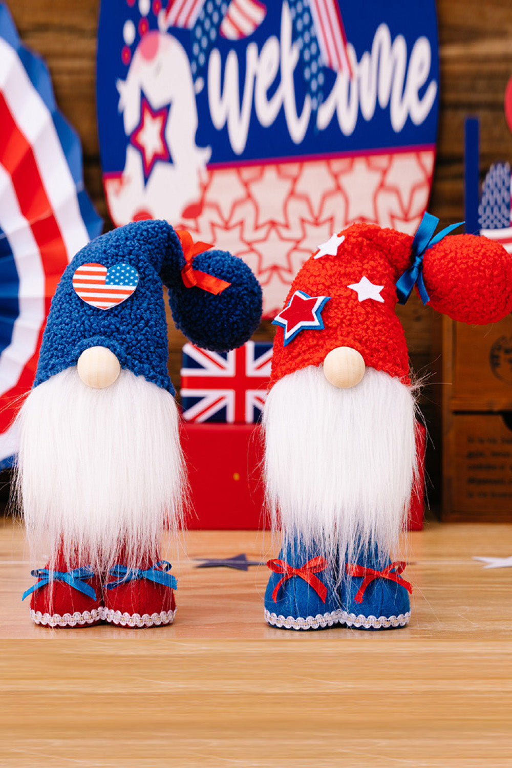 2-Piece Independence Day Knit Beard Gnomes - Flyclothing LLC