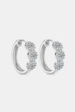 Moissanite 925 Sterling Silver Huggie Earrings - Flyclothing LLC