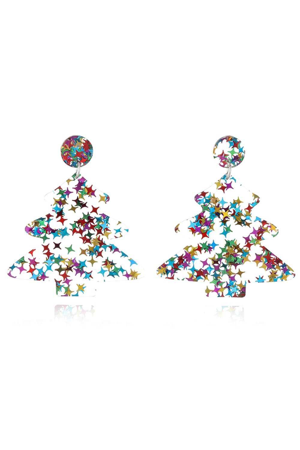 Christmas Tree Acrylic Earrings - Trendsi