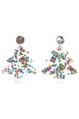 Christmas Tree Acrylic Earrings - Trendsi