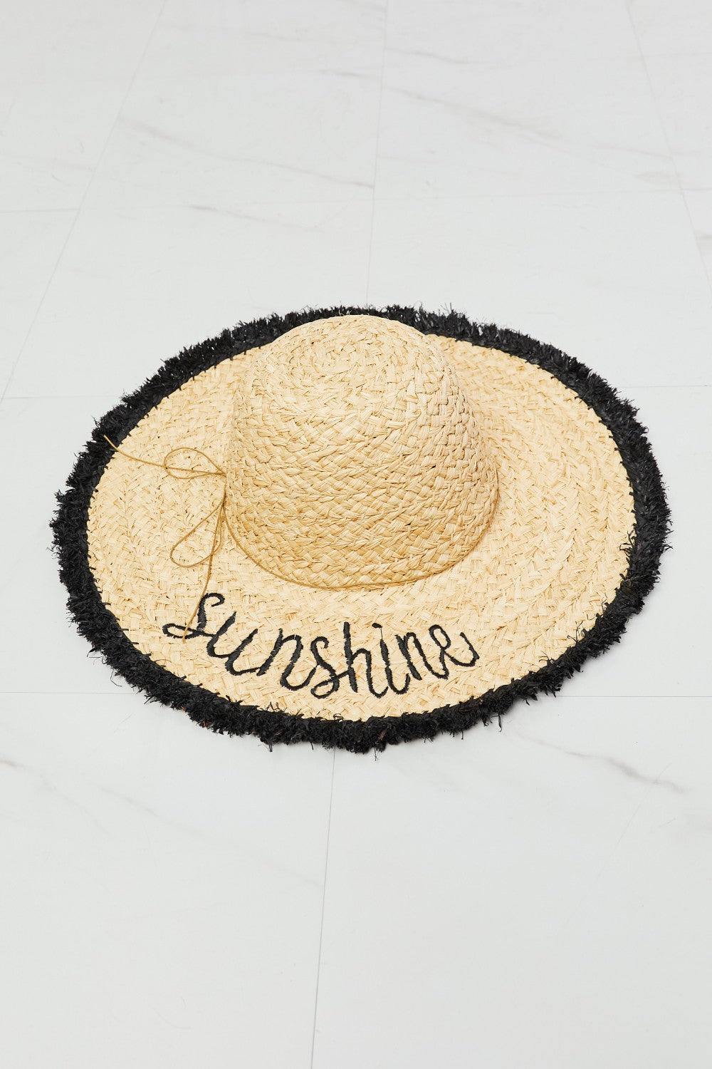 Fame Sunshine Straw Fringe Hat - Flyclothing LLC