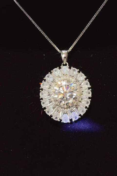 5 Carat Moissanite 925 Sterling Silver Necklace - Flyclothing LLC