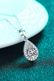 Moissanite Teardrop Pendant Necklace - Flyclothing LLC