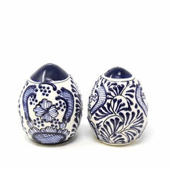 Encantada Handmade Pottery Spice Shakers, Blue Flower - Flyclothing LLC