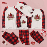 MERRY CHRISTMAS Graphic Top and Plaid Pants Set