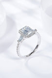 1 Carat Moissanite Geometric 925 Sterling Silver Ring - Flyclothing LLC