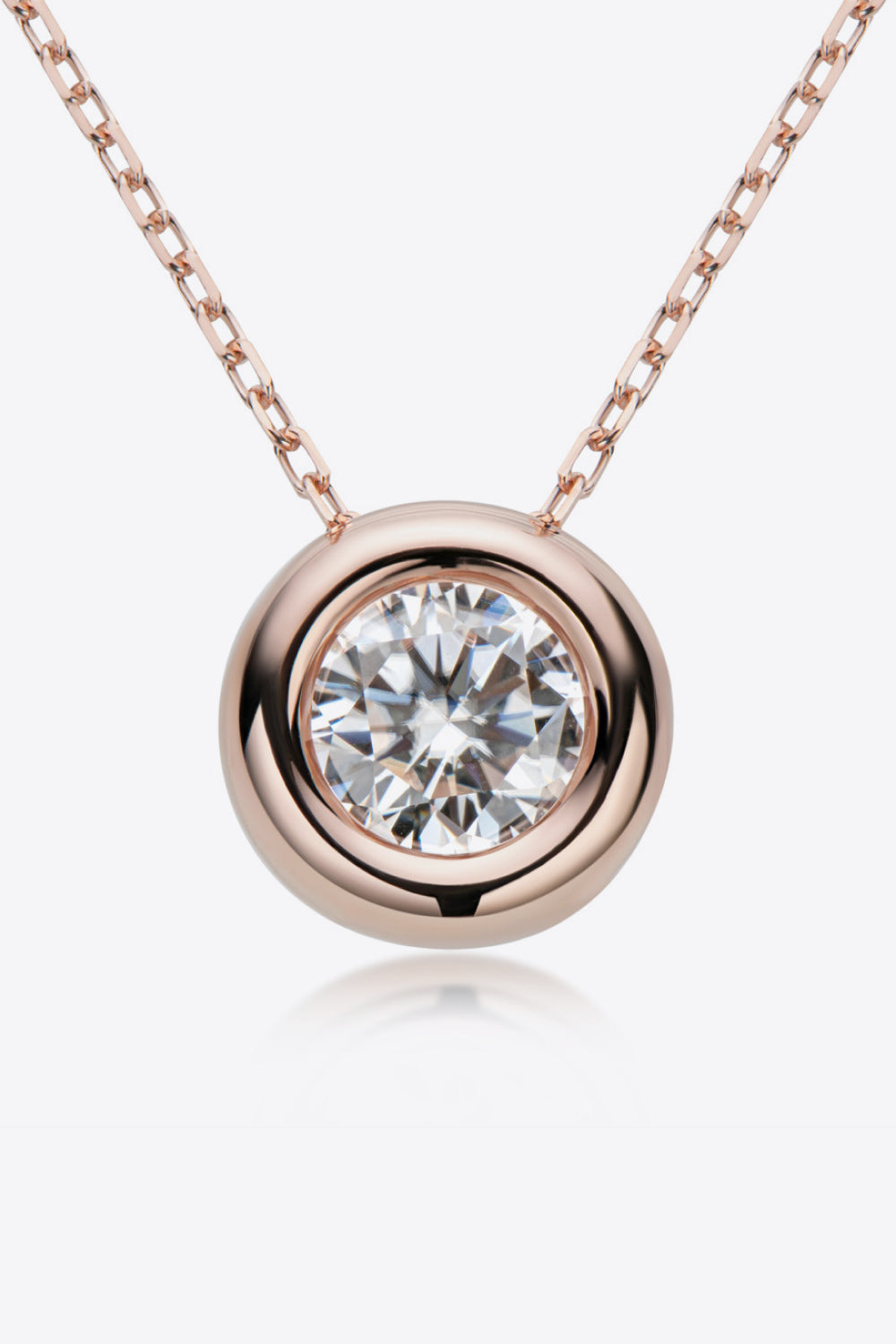 1 Carat Moissanite Pendant 925 Sterling Silver Necklace - Flyclothing LLC