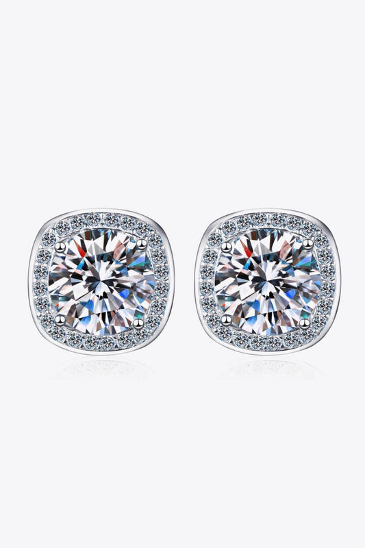 Let Me Love You 1 Carat Moissanite Stud Earrings - Flyclothing LLC