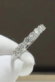 Charming Moissanite 925 Sterling Silver Ring - Flyclothing LLC